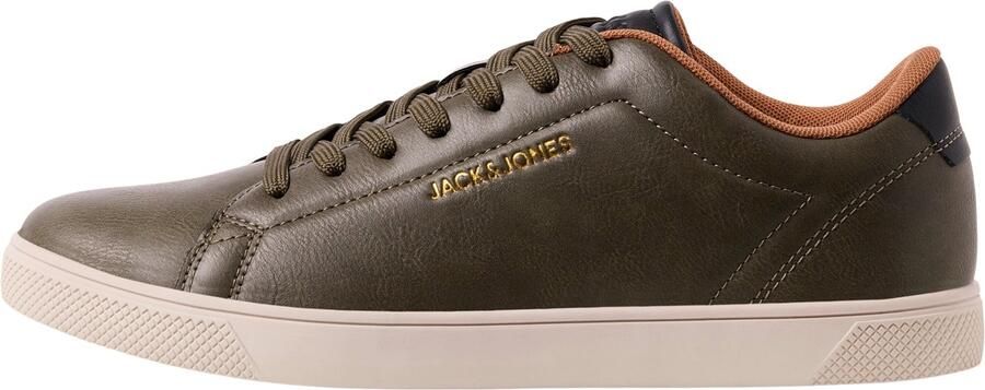 JACK & JONES Jfwbosley Pu Noos imitatieleren sneakers met logo - Foto 3