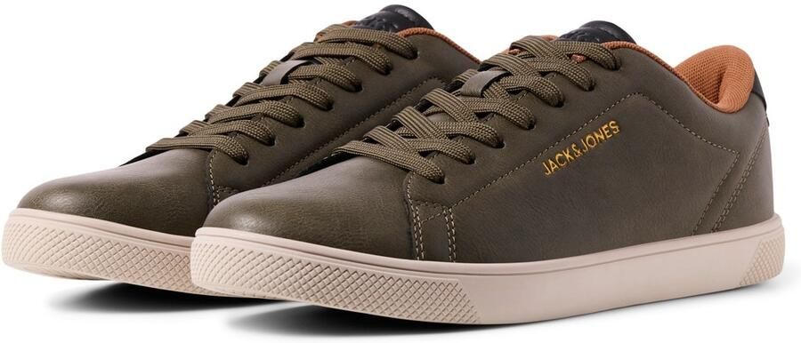 JACK & JONES Jfwbosley Pu Noos imitatieleren sneakers met logo - Foto 6