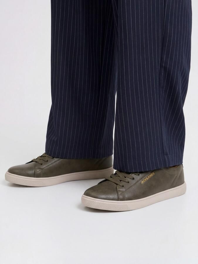 JACK & JONES Jfwbosley Pu Noos imitatieleren sneakers met logo - Foto 5