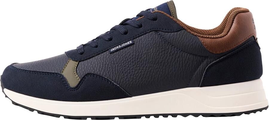 JACK & JONES Sneakers laag 'JFWBOWDEN' donkerblauw karamel olijfgroen