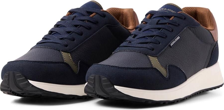 JACK & JONES Sneakers laag 'JFWBOWDEN' donkerblauw karamel olijfgroen - Foto 5