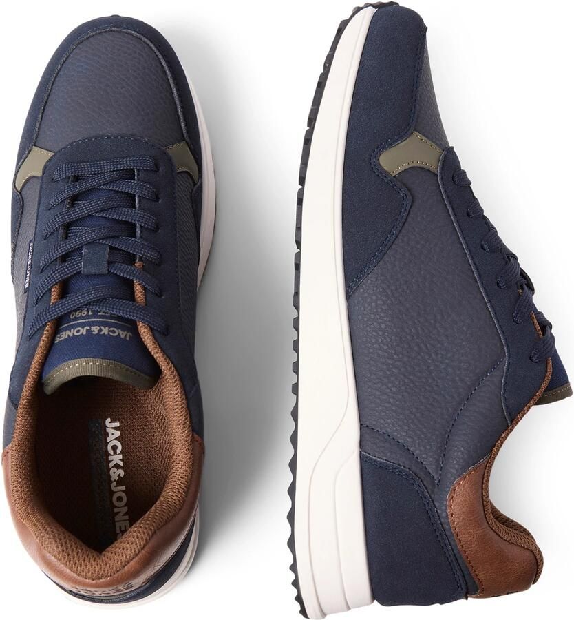 JACK & JONES Sneakers laag 'JFWBOWDEN' donkerblauw karamel olijfgroen - Foto 2