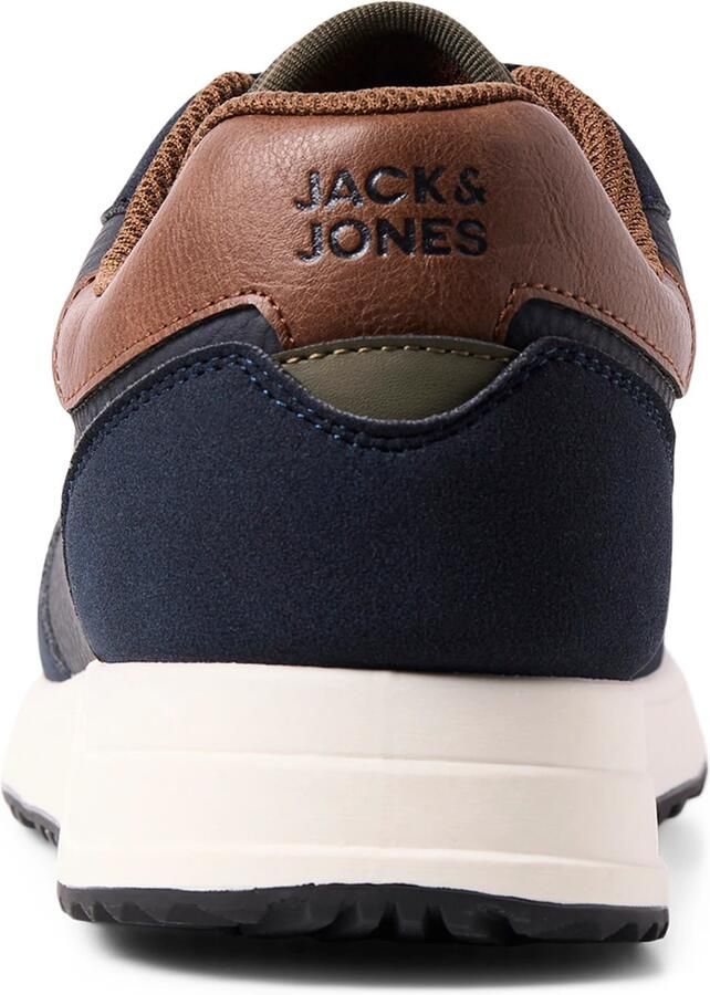 JACK & JONES Sneakers laag 'JFWBOWDEN' donkerblauw karamel olijfgroen - Foto 3