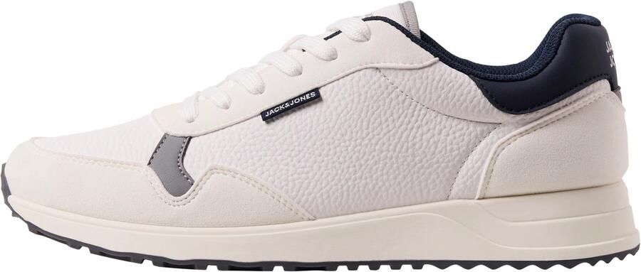 JACK & JONES Sneakers laag 'JFWBOWDEN' nachtblauw donkergrijs wit wolwit