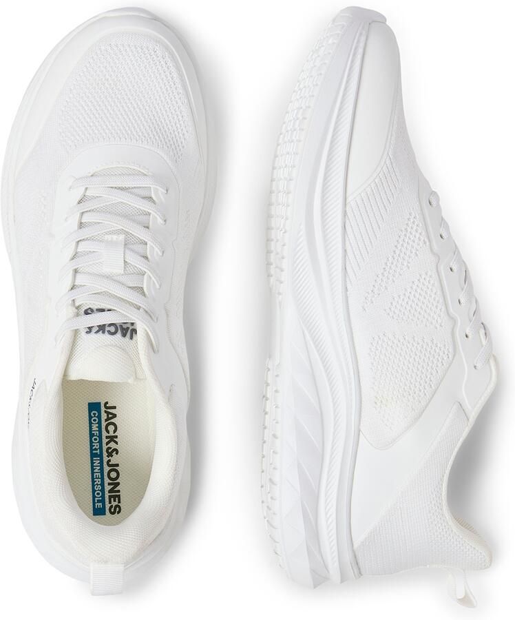 JACK & JONES Jfwdrago Knit Noos gebreide sneakers wit - Foto 4