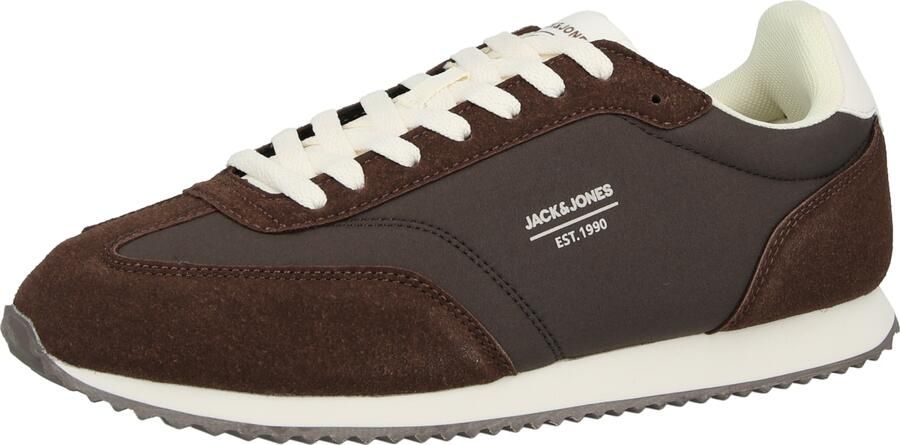 JACK & JONES Sneakers laag 'JFWRETRO RUNNER' bruin wit