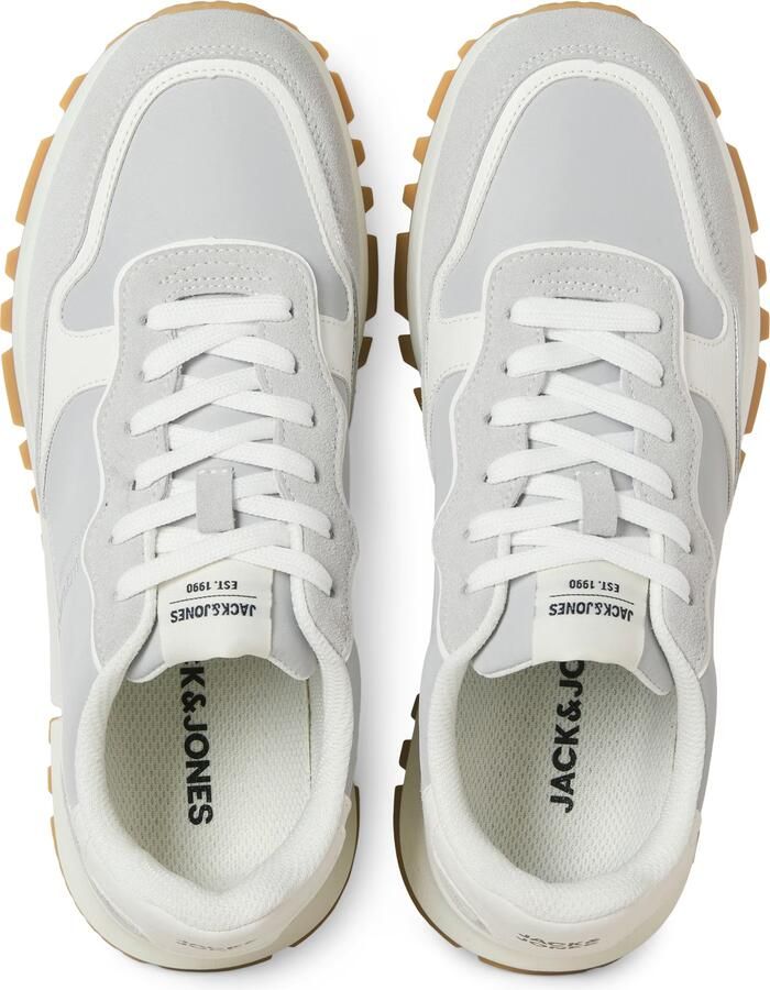 JACK & JONES Sneakers laag 'JFWRomano' lichtgrijs wit - Foto 4