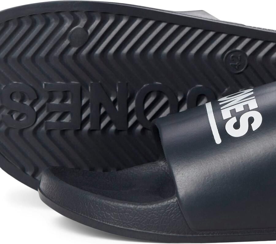 JACK & JONES JFWOLLIE SLIDER Logo Badslipper Antraciet - Foto 4