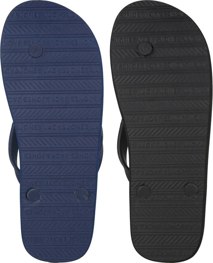 JACK & JONES Teenslippers navy turquoise zwart - Foto 2