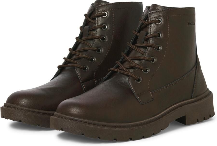 JACK & JONES Veterboots donkerbruin - Foto 4