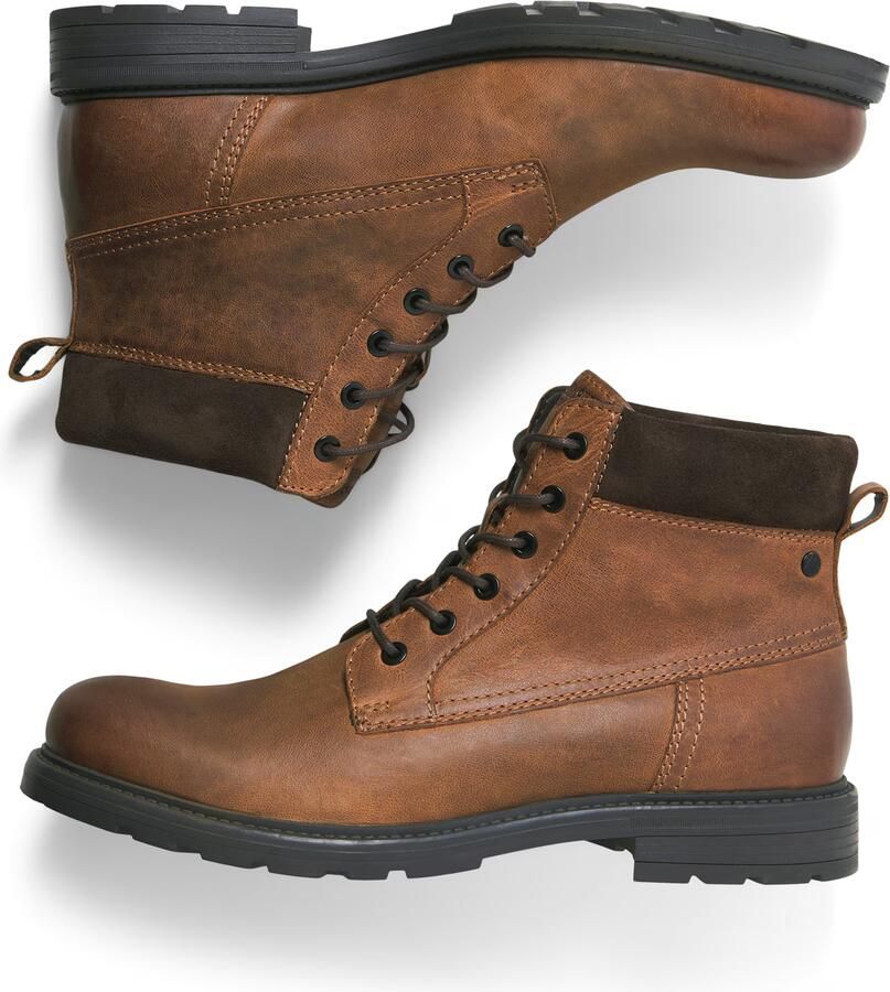 JACK & JONES JACK&JONES JFWCRANFIELD LEATHER BOOT LN Heren Laarzen - Foto 4