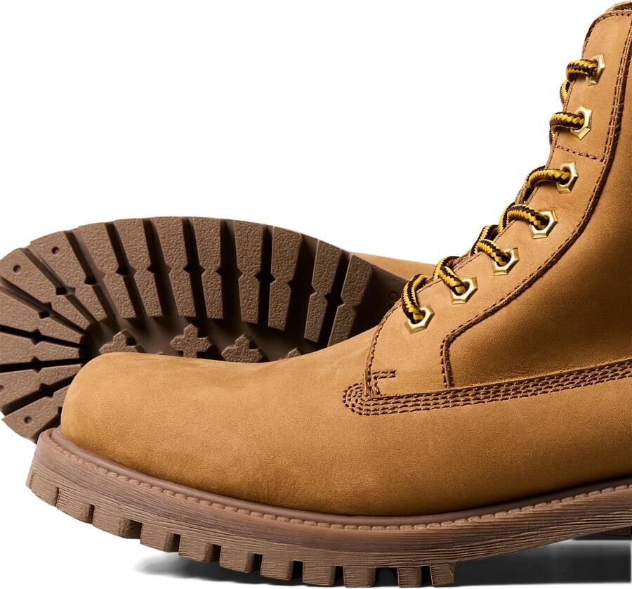 JACK & JONES Veterboots 'JFWMONTANA' mosterd zwart - Foto 3