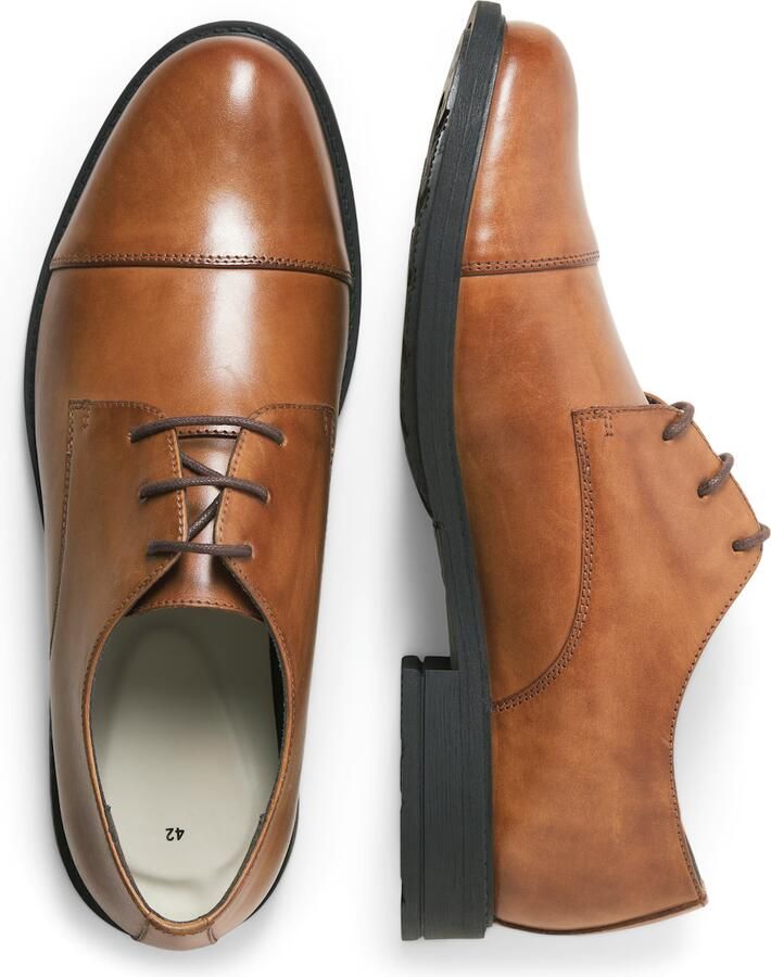 JACK & JONES JACK&JONES JFWOSLO LEATHER DRESS SHOE NOOS Heren Veterschoenen - Foto 4