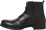 Jack & jones Veterboots van leer met siernaden model 'SHAUN' - Thumbnail 2