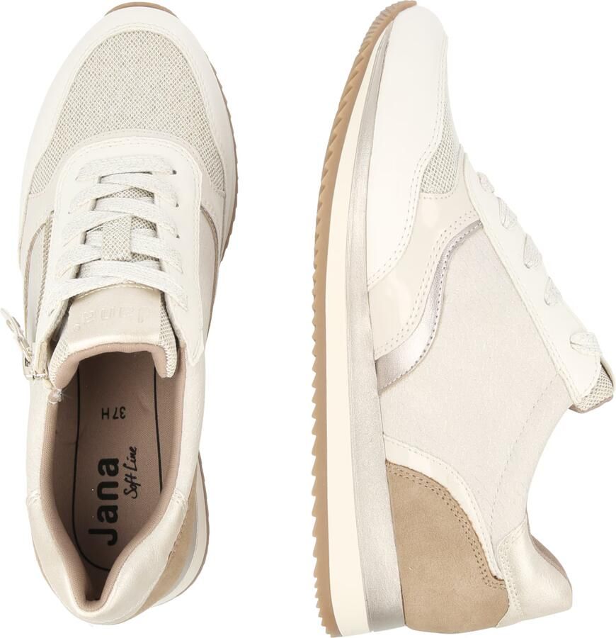 Jana Dames Sneaker 23774-414 Ivoor Combi Wijdte H - Foto 3