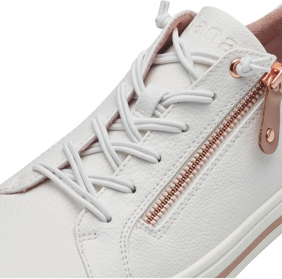 Jana Dames Sneaker 23660-152 Wit Rosegoud Wijdte H - Foto 7