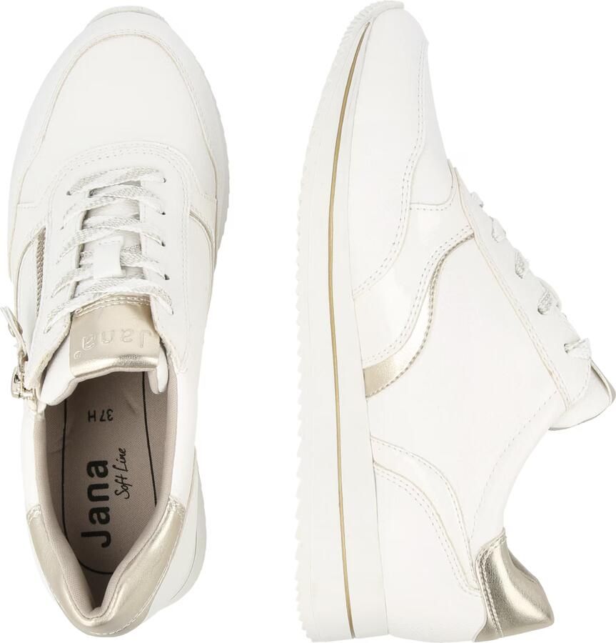 Jana Dames Sneaker 23774-196 Wit Combi Wijdte H - Foto 3