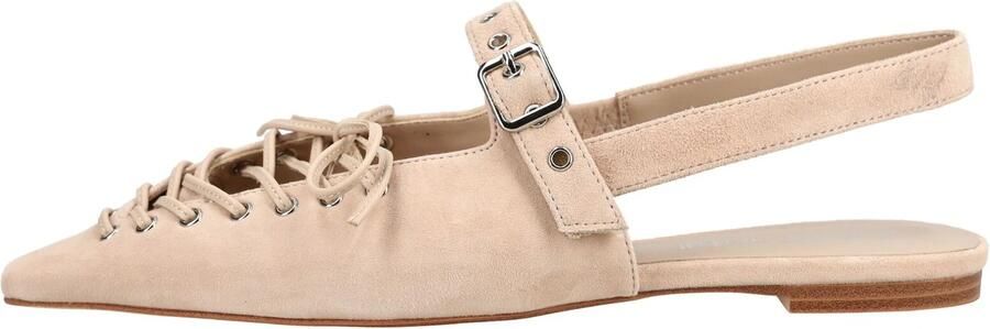 Jeffrey Campbell Ballerina met riempjes beige - Foto 6