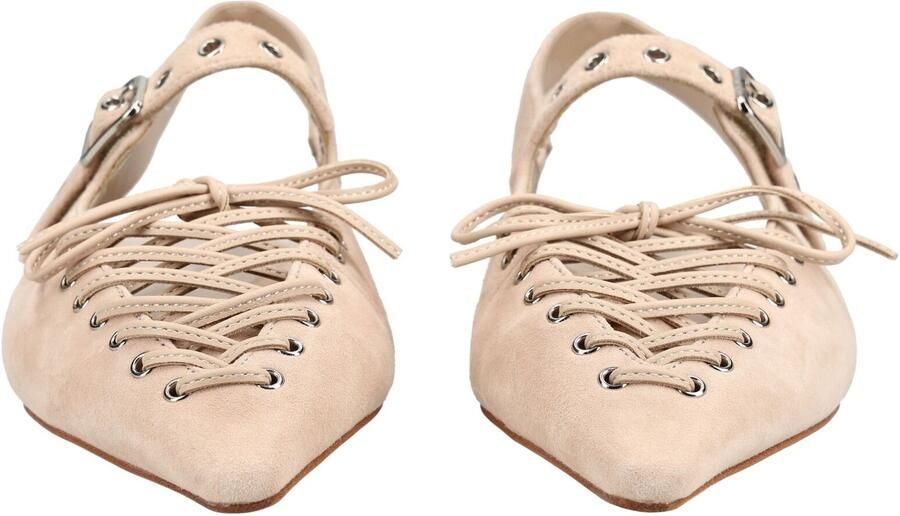Jeffrey Campbell Ballerina met riempjes beige - Foto 3