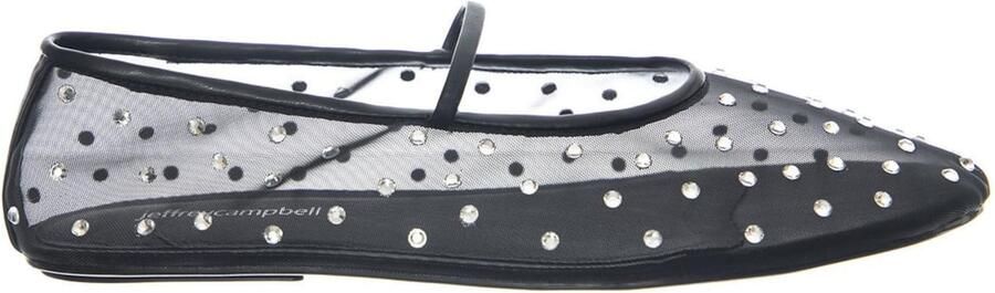 Jeffrey Campbell Ballerina met riempjes 'SWANLAKE-J Black Combo' zwart