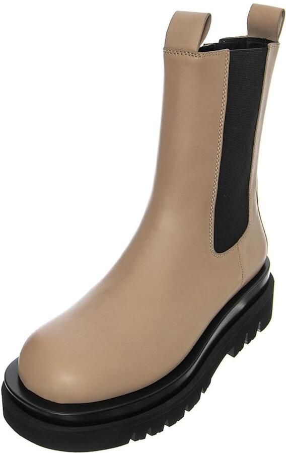 Jeffrey Campbell Laarzen 'Womens Tanked Dark Nude Boots' beige