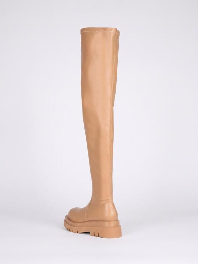Jeffrey Campbell Laarzen 'Womens Tanked-Ok Beige Natural Boots' beige - Foto 4