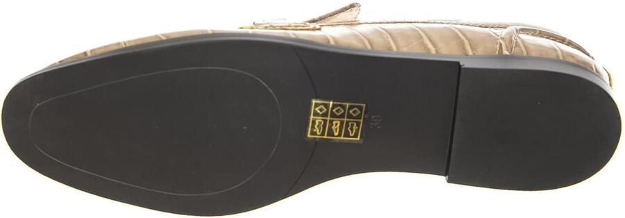 Jeffrey Campbell Mocassins 'W' Velviteen Dark Sand Croco' bruin - Foto 5