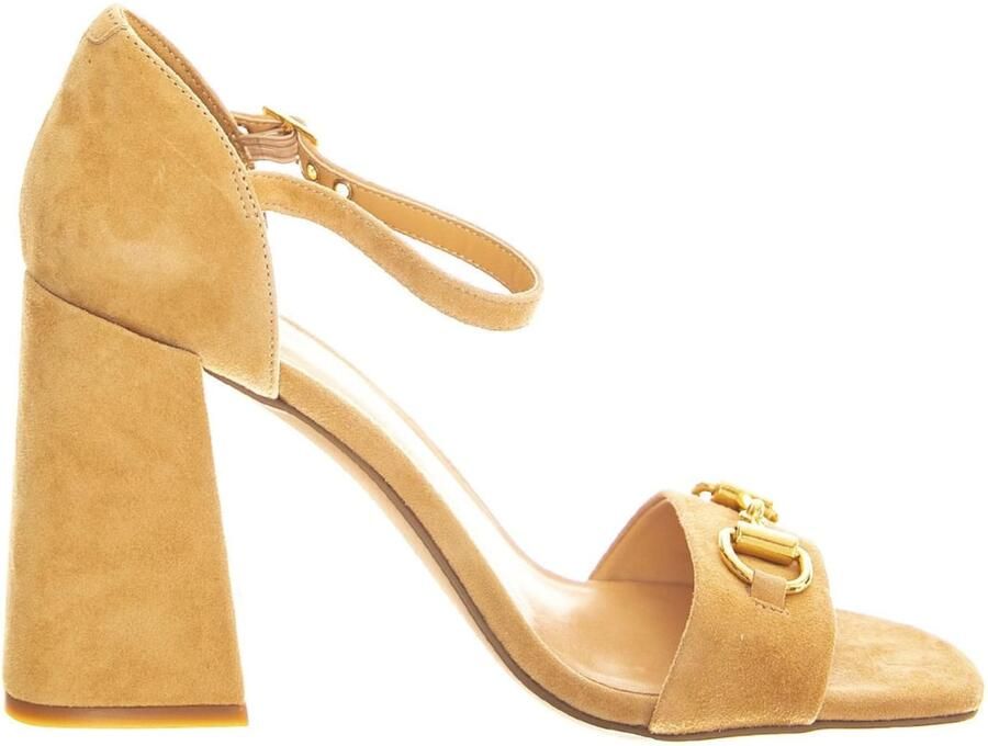 Jeffrey Campbell Sandaal 'Pop-Star-B Natural Gold Suede' beige - Foto 2