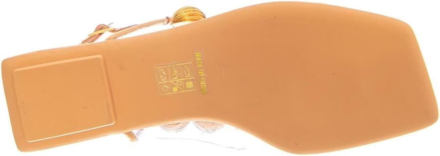 Jeffrey Campbell Sandaal 'YUCATAN BEIGE SATIN GOLD' beige - Foto 6