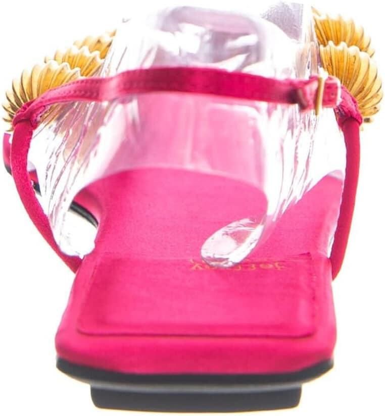 Jeffrey Campbell Sandaal 'YUCATAN FUCHSIA SATIN GOLD' rosa - Foto 2