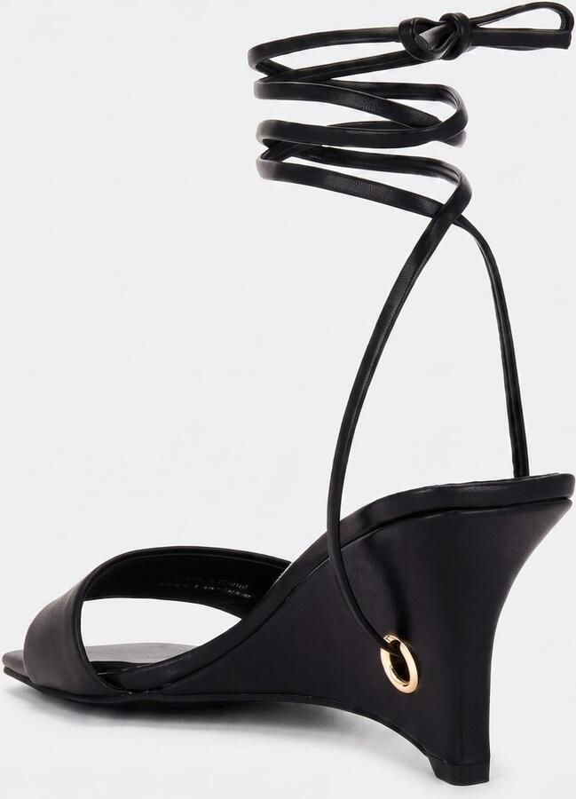 Jeffrey Campbell Sandalen met riem 'READY' zwart - Foto 5