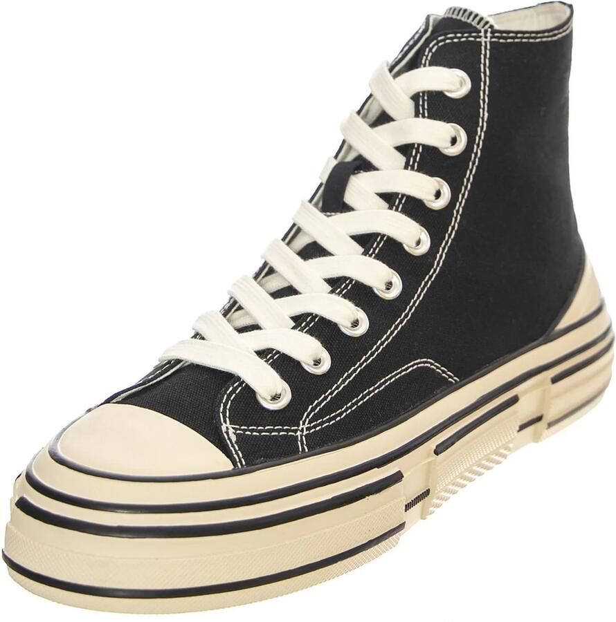 Jeffrey Campbell Sneakers hoog 'JC Play Endorphin-H Canvas Black Shoes' zwart