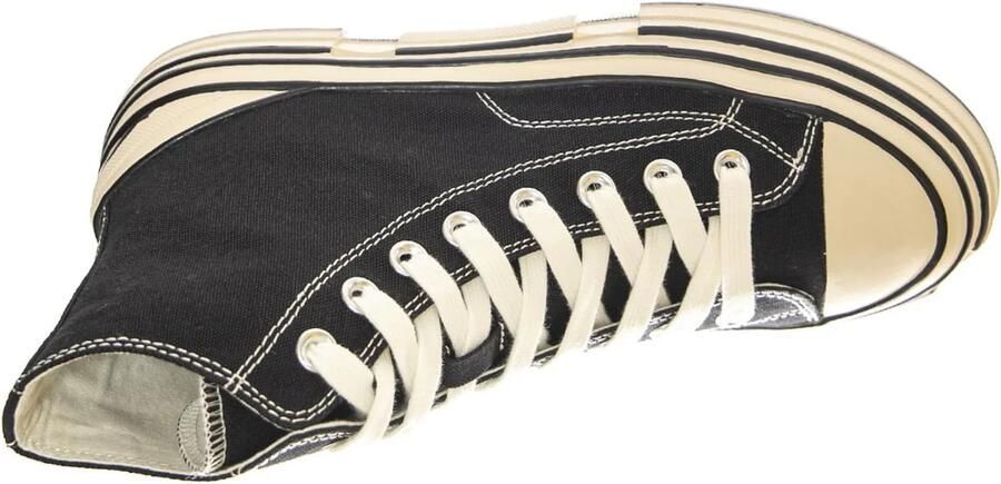 Jeffrey Campbell Sneakers hoog 'JC Play Endorphin-H Canvas Black Shoes' zwart - Foto 4