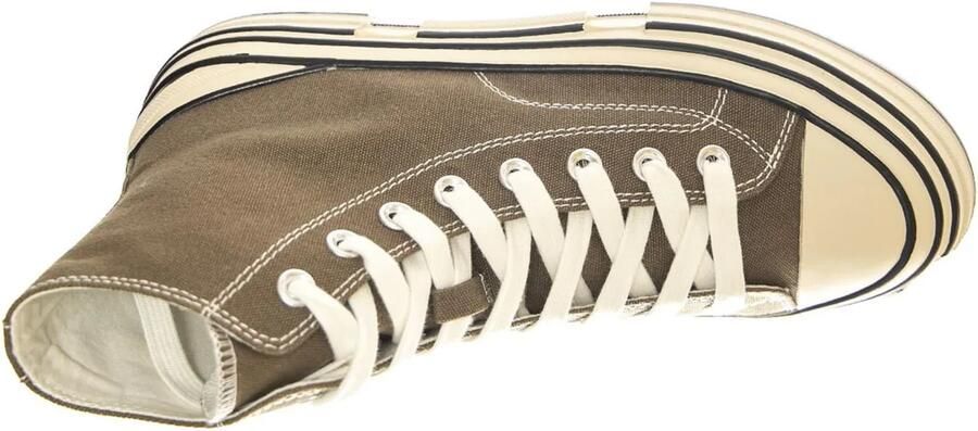 Jeffrey Campbell Sneakers hoog 'JC Play Endorphin-H Canvas Khaki Shoes' groen - Foto 5