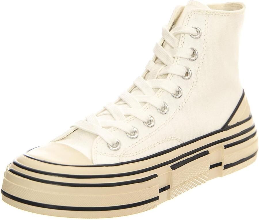 Jeffrey Campbell Sneakers hoog 'JC Play Endorphin-H White Canvas' wit