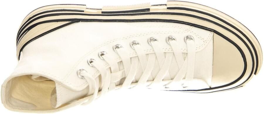 Jeffrey Campbell Sneakers hoog 'JC Play Endorphin-H White Canvas' wit - Foto 5