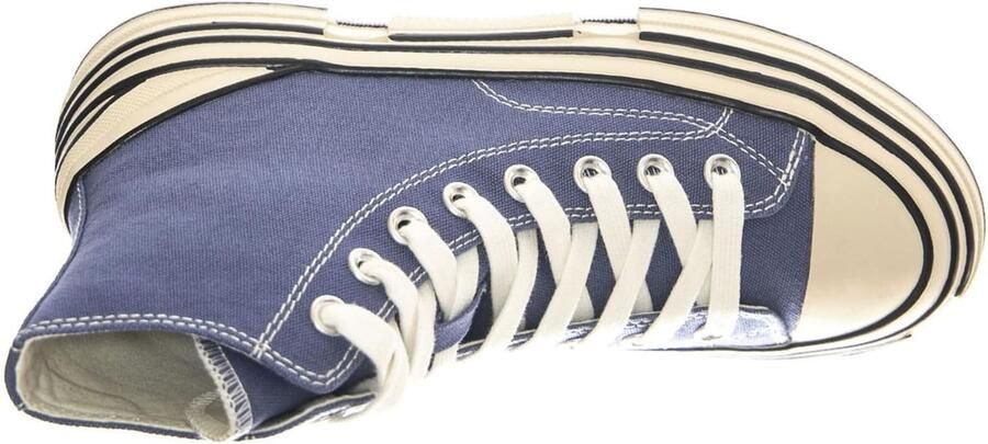 Jeffrey Campbell Sneakers hoog 'JC Play Endorphine-H Navy Canvas' blauw - Foto 5