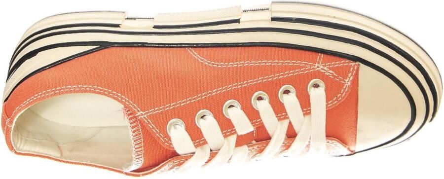 Jeffrey Campbell Sneakers laag 'JC Play Endorphin-H Canvas Dark Pink Shoes' beige zwart - Foto 5