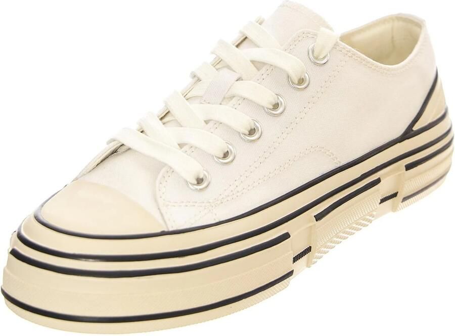 Jeffrey Campbell Sneakers laag 'JC Play Endorphin-H Canvas White Shoes' wit