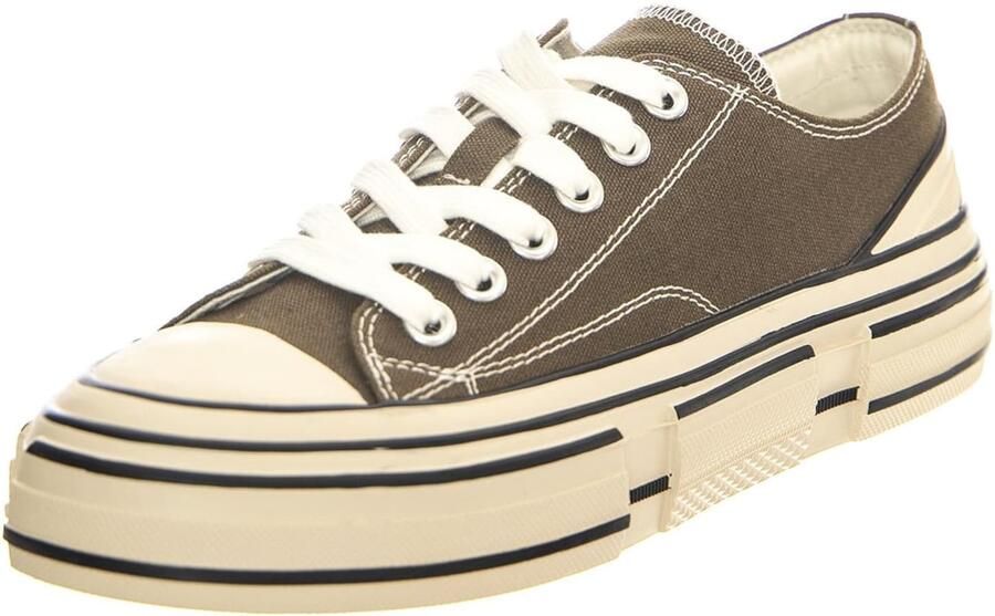 Jeffrey Campbell Sneakers laag 'JC Play Endorphin Khaki Canvas' groen