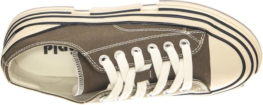 Jeffrey Campbell Sneakers laag 'JC Play Endorphin Khaki Canvas' groen - Foto 5