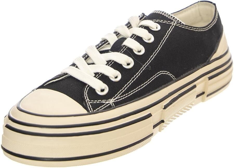 Jeffrey Campbell Sportieve veterschoen 'JC Play Endorphin Canvas Black Shoes' zwart