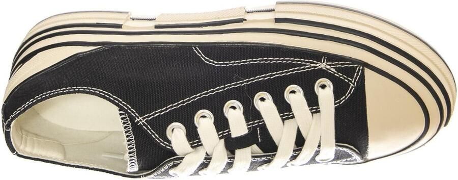 Jeffrey Campbell Sportieve veterschoen 'JC Play Endorphin Canvas Black Shoes' zwart - Foto 4