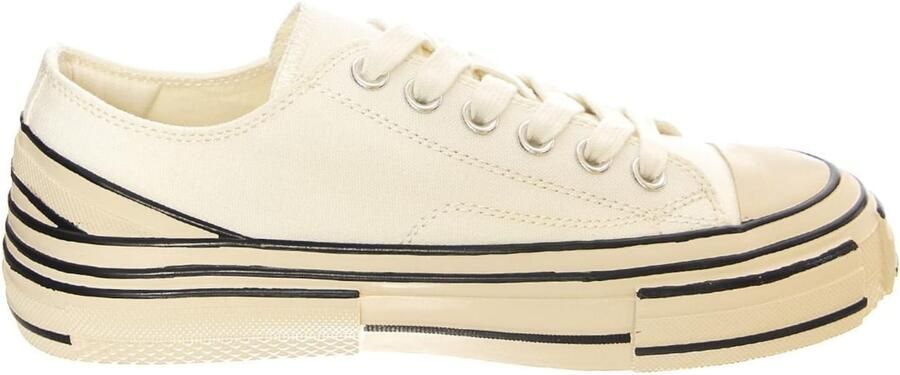 Jeffrey Campbell Sportieve veterschoen 'JC Play Endorphin-H Canvas White Shoes' wit - Foto 4