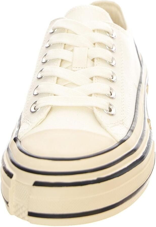 Jeffrey Campbell Sportieve veterschoen 'JC Play Endorphin-H Canvas White Shoes' wit - Foto 2