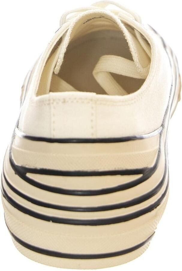 Jeffrey Campbell Sportieve veterschoen 'JC Play Endorphin-H Canvas White Shoes' wit - Foto 3
