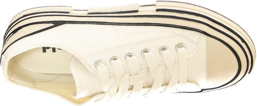 Jeffrey Campbell Sportieve veterschoen 'JC Play Endorphin-H Canvas White Shoes' wit - Foto 5