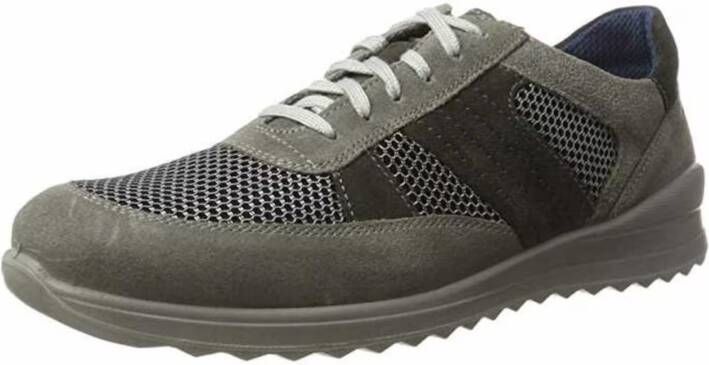 Jomos Grijze Heren Sneakers Comfortabel Stijlvol