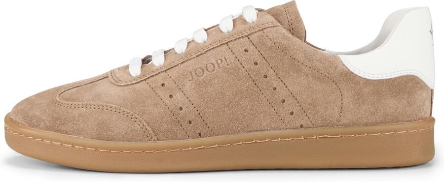 JOOP! Sneakers laag 'Velluto Isa' lichtbruin wit