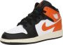 Jordan 1 Mid (GS) unisex Basketball zwart Schoenen - Thumbnail 2